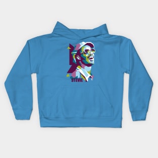 Stevie Wonder Popart Kids Hoodie